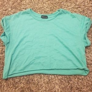 Medium Green Crop Top!